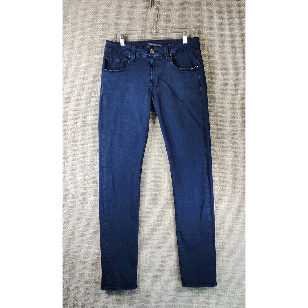 TRAMAROSSA‎ Michelangelo Stretch Jeans Mens 32 Blue 5-Pocket Straight MCMLXVII